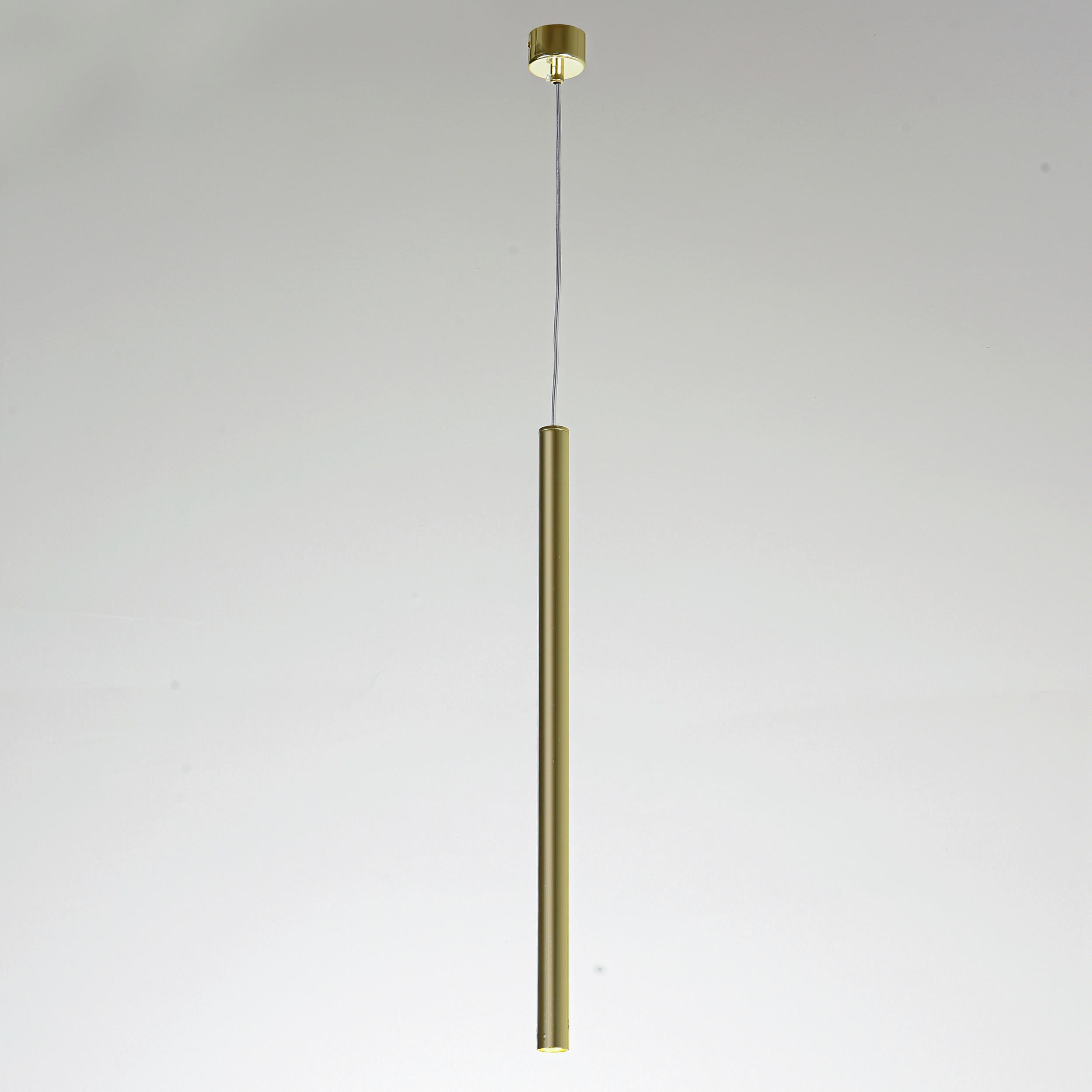 Thumbnail - Hängeleuchte Lungo, Gold, Metall, 150 cm, RoHS, beliebig kürzbar, Lampen & Leuchten, Innenbeleuchtung, Hängelampen, Pend...