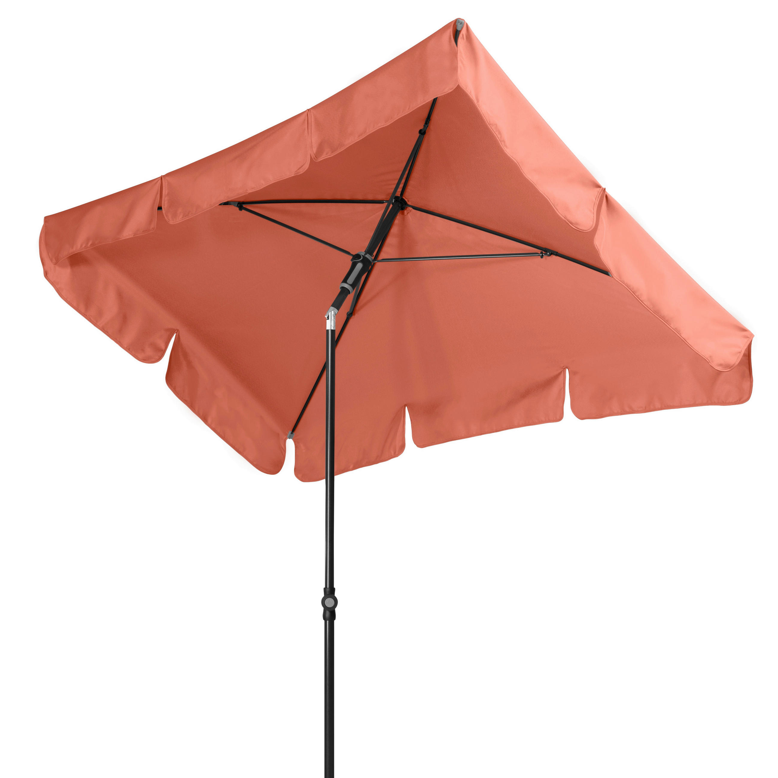 SONNENSCHIRM  225/120 cm  - Anthrazit/Terracotta, Basics, Textil/Metall (225/120cm) - Doppler