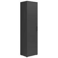MEHRZWECKSCHRANK 50/195/40 cm,  in Graphitfarben  - Anthrazit/Schwarz, MODERN, Holzwerkstoff/Kunststoff (50/195/40cm) - Milino