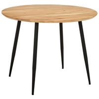 ESSTISCH in Holz, Metall 100/100/76 cm  - Schwarz/Akaziefarben, LIFESTYLE, Holz/Metall (100/100/76cm) - Stylife