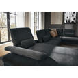 WOHNLANDSCHAFT in Webstoff Anthrazit  - Anthrazit/Schwarz, Design, Textil/Metall (157/354/208cm) - Dieter Knoll