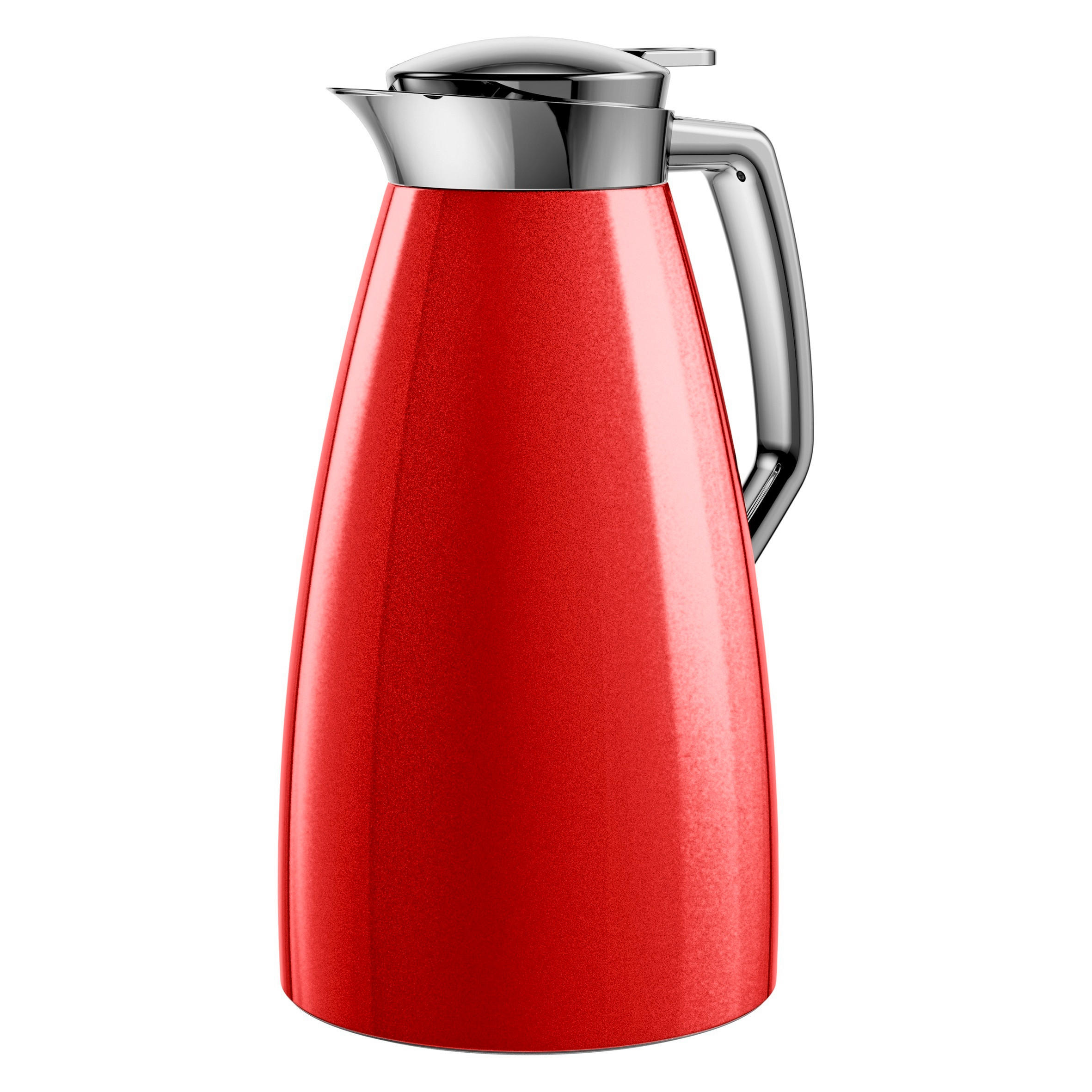 ISOLIERKANNE 1 l  - Rot, Basics, Metall (1l) - Emsa