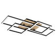 LED-DECKENLEUCHTE 70/38/7,5 cm   - Braun, Basics, Holz/Kunststoff (70/38/7,5cm) - Novel