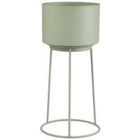 CVETLIČNI LONEC - zelena, Trend, kovina (14/30cm) - Ambia Home