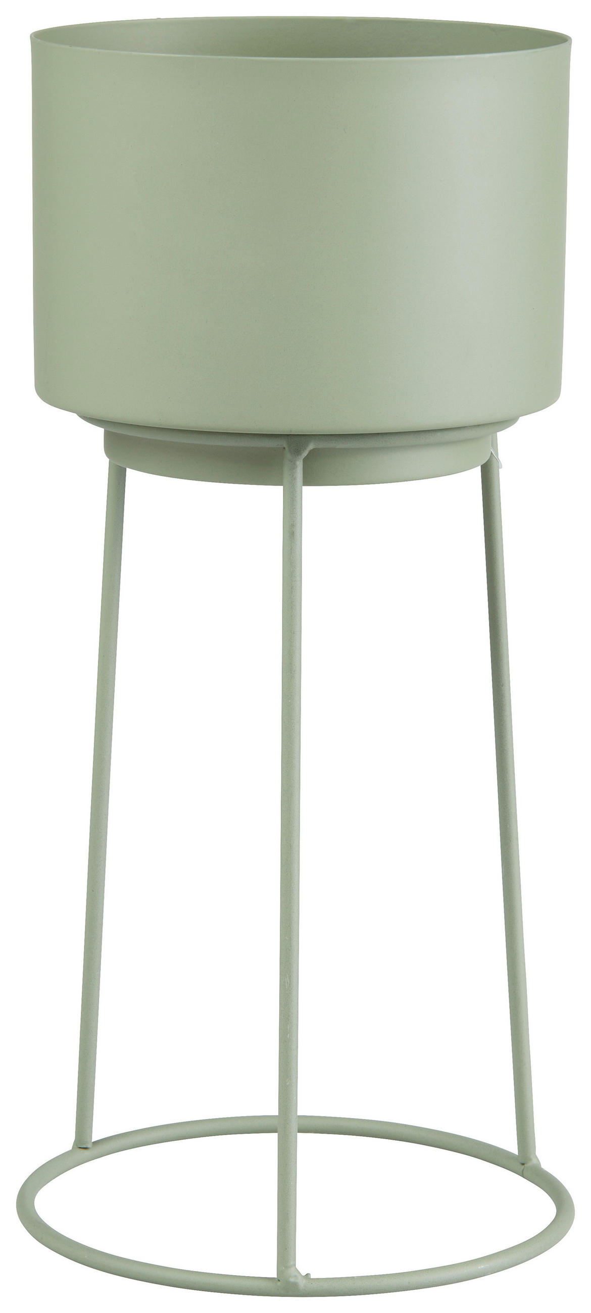 CVETLIČNI LONEC - zelena, Trend, kovina (14/30cm) - Ambia Home