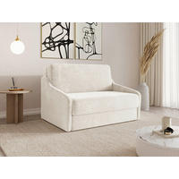SCHLAFSOFA Creme  - Creme/Schwarz, Design, Kunststoff/Textil (136/86/113cm) - MID.YOU