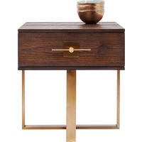 KOMMODE  in 55/60/55 cm  - Messingfarben/Braun, Trend, Holzwerkstoff/Metall (55/60/55cm) - Kare-Design