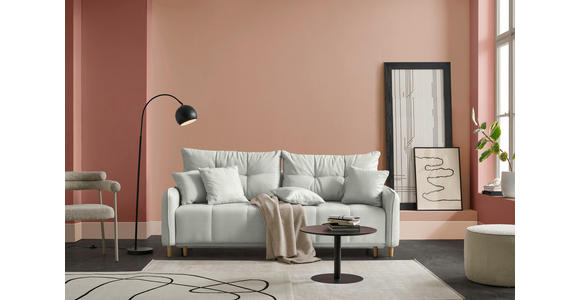 SCHLAFSOFA  in Chenille Naturfarben  - Buchefarben/Naturfarben, Design, Holz/Textil (217/97/101cm) - Carryhome