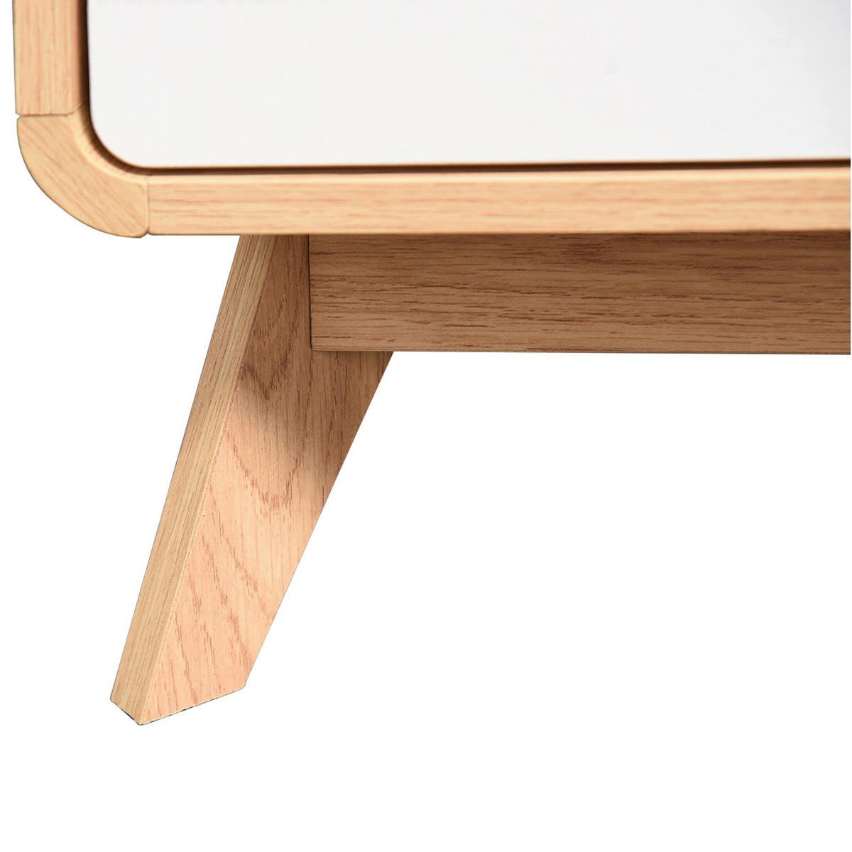 LOWBOARD Cassie  in 100/40/51 cm  - Eichefarben/Weiß, Design, Holz/Holzwerkstoff (100/40/51cm) - MID.YOU