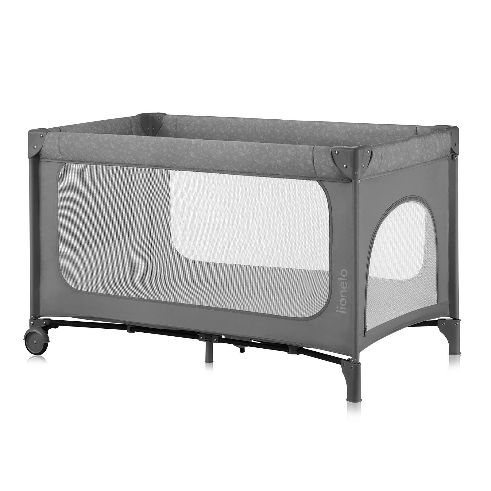 REISEBETT Jasmin Easy Fold Grau  - Grau, Basics, Kunststoff (123/67/74.9cm) - Lionelo