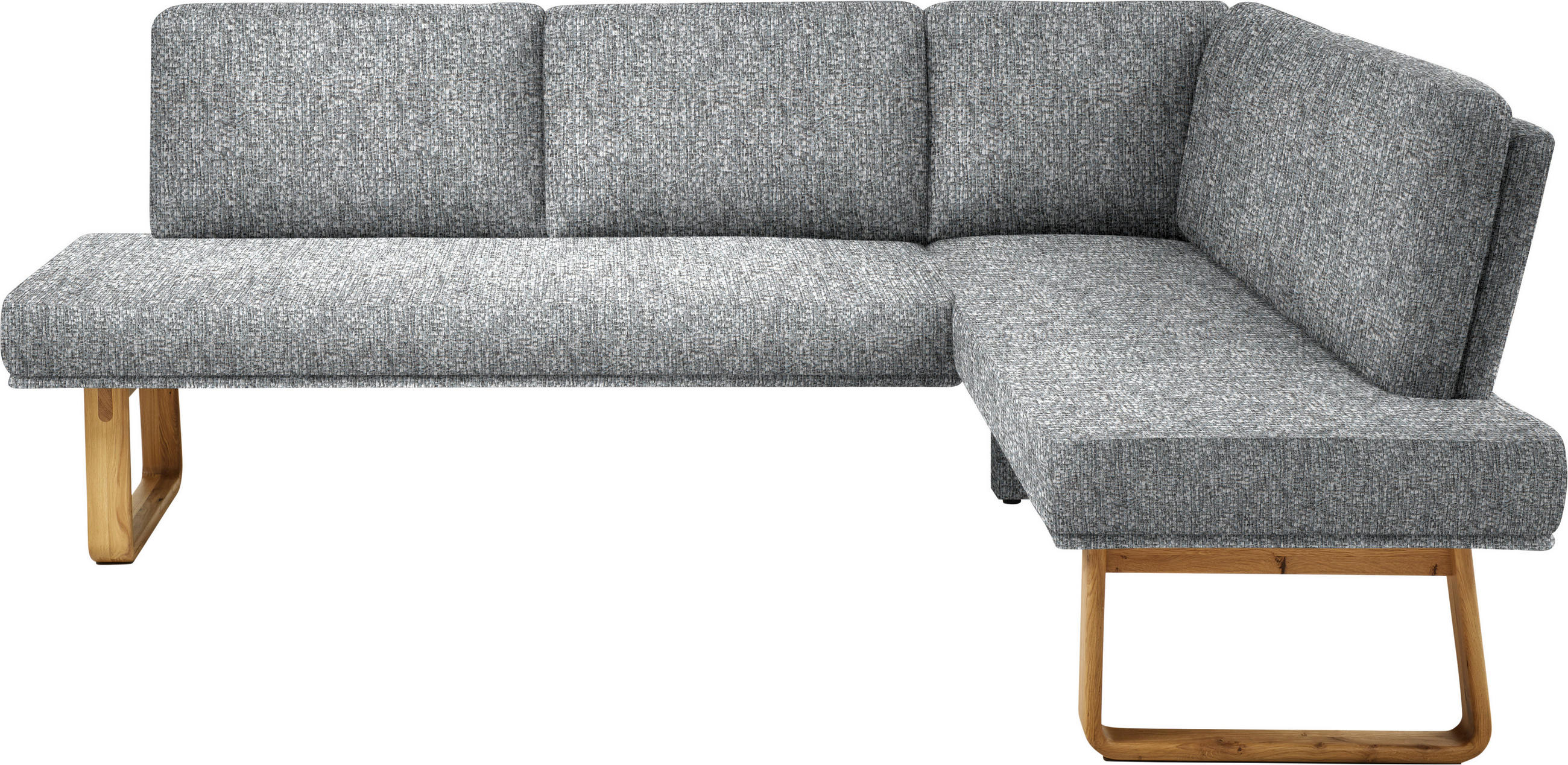 ECKBANK 280/174 cm  in Grau, Eichefarben  - Eichefarben/Grau, Design, Holz/Textil (280/174cm) - Dieter Knoll