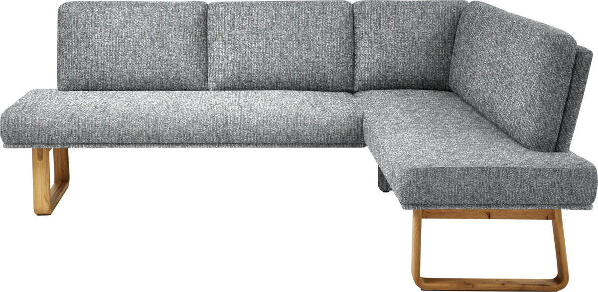 ECKBANK 280/174 cm  in Grau, Eichefarben  - Eichefarben/Grau, Design, Holz/Textil (280/174cm) - Dieter Knoll