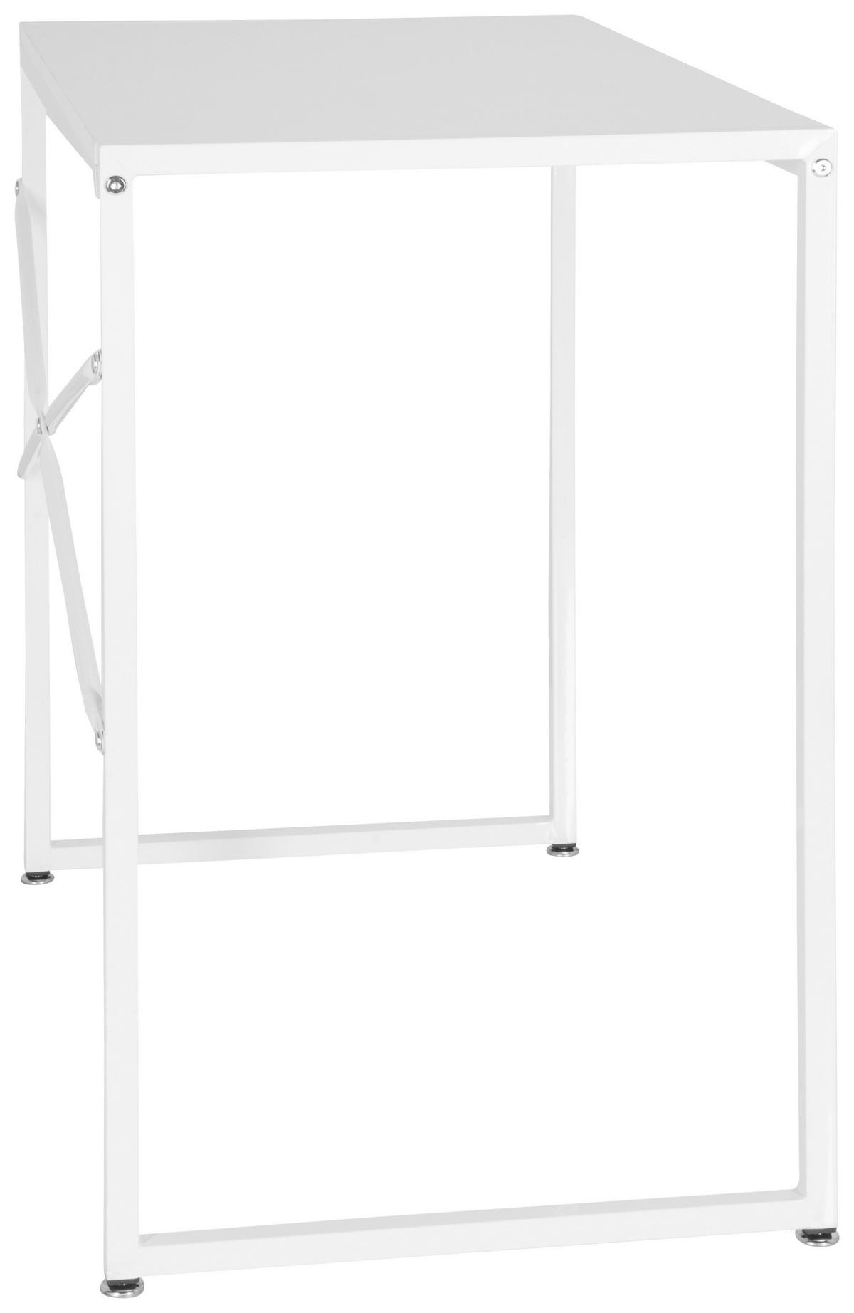 PSACÍ STŮL, bílá, 78/46/76 cm - bílá, Moderní, kov/kompozitní dřevo (78/46/76cm) - MID.YOU