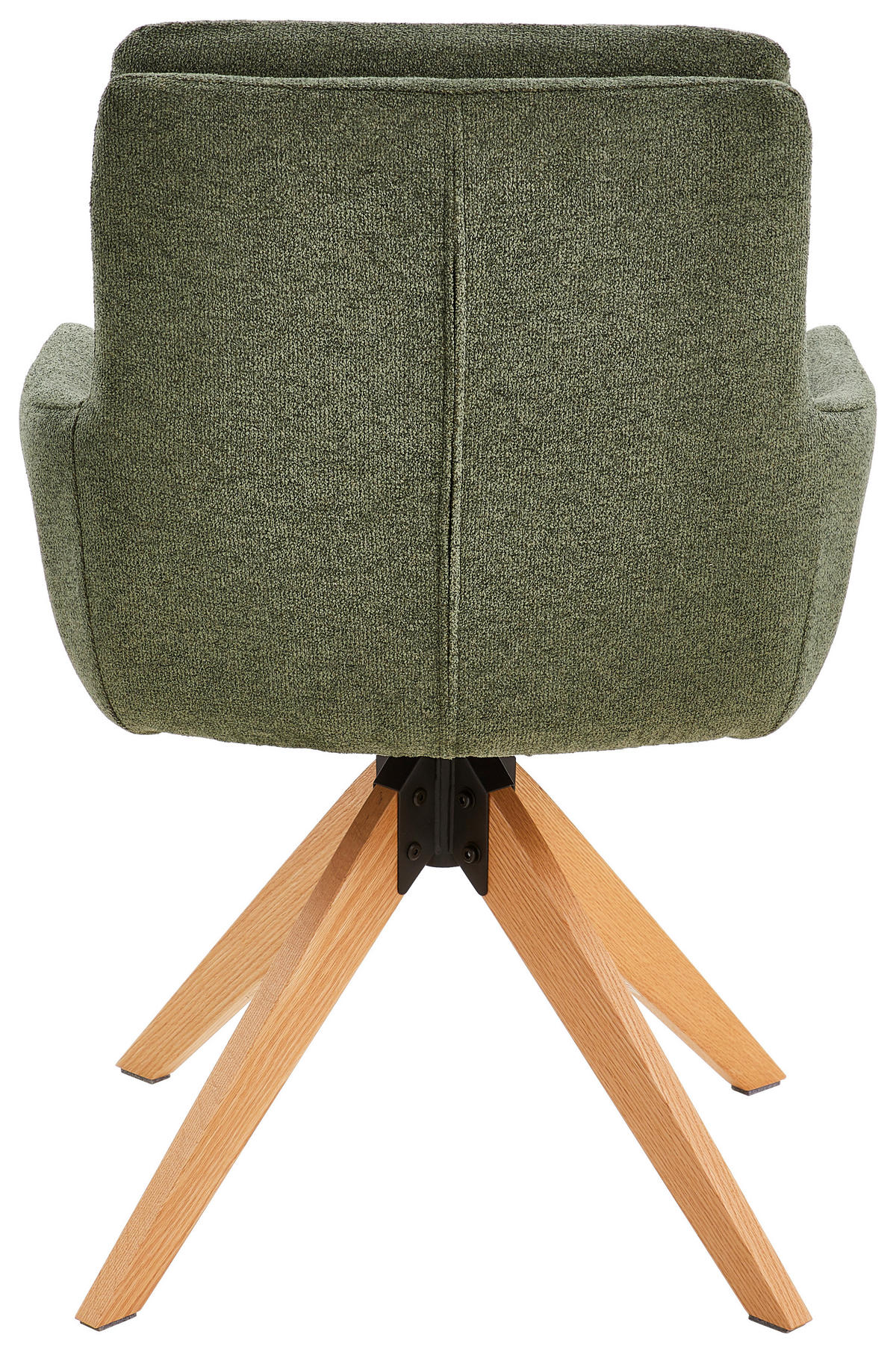 ARMLEHNSTUHL  in Eisen Samt  - Eichefarben/Olivgrün, MODERN, Holz/Textil (59/91/64cm) - Livetastic