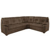 ECKSOFA in Lederlook Braun, Grau  - Beige/Braun, Konventionell, Holz/Textil (286/234cm) - Beldomo Comfort
