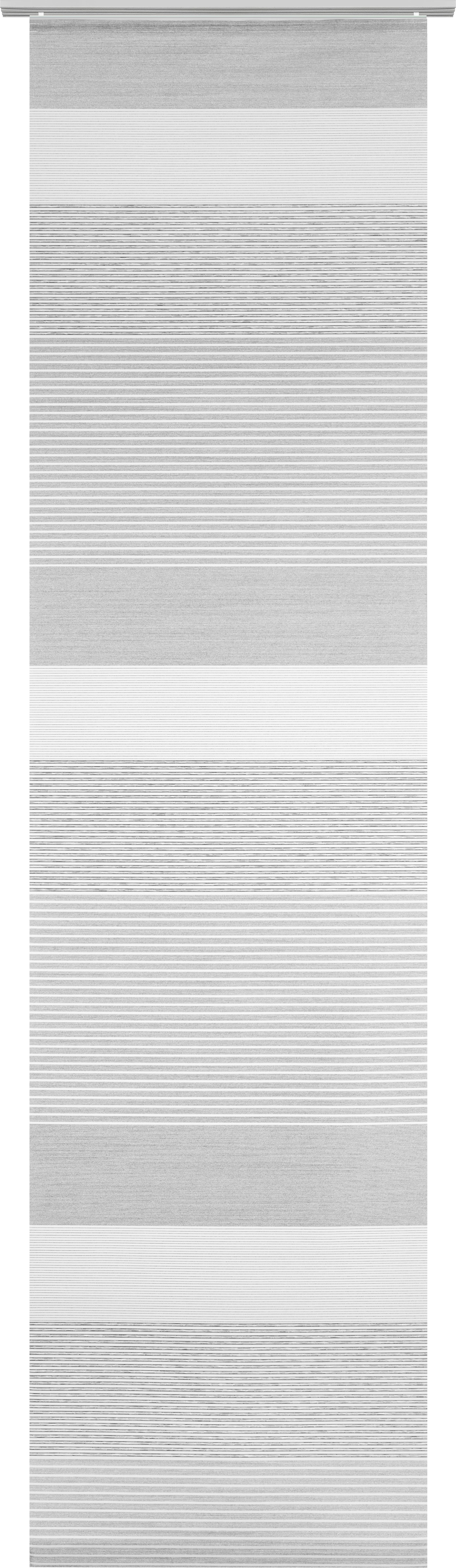 FLÄCHENVORHANG   halbtransparent  60/245 cm   - Anthrazit, Basics, Textil (60/245cm) - Novel