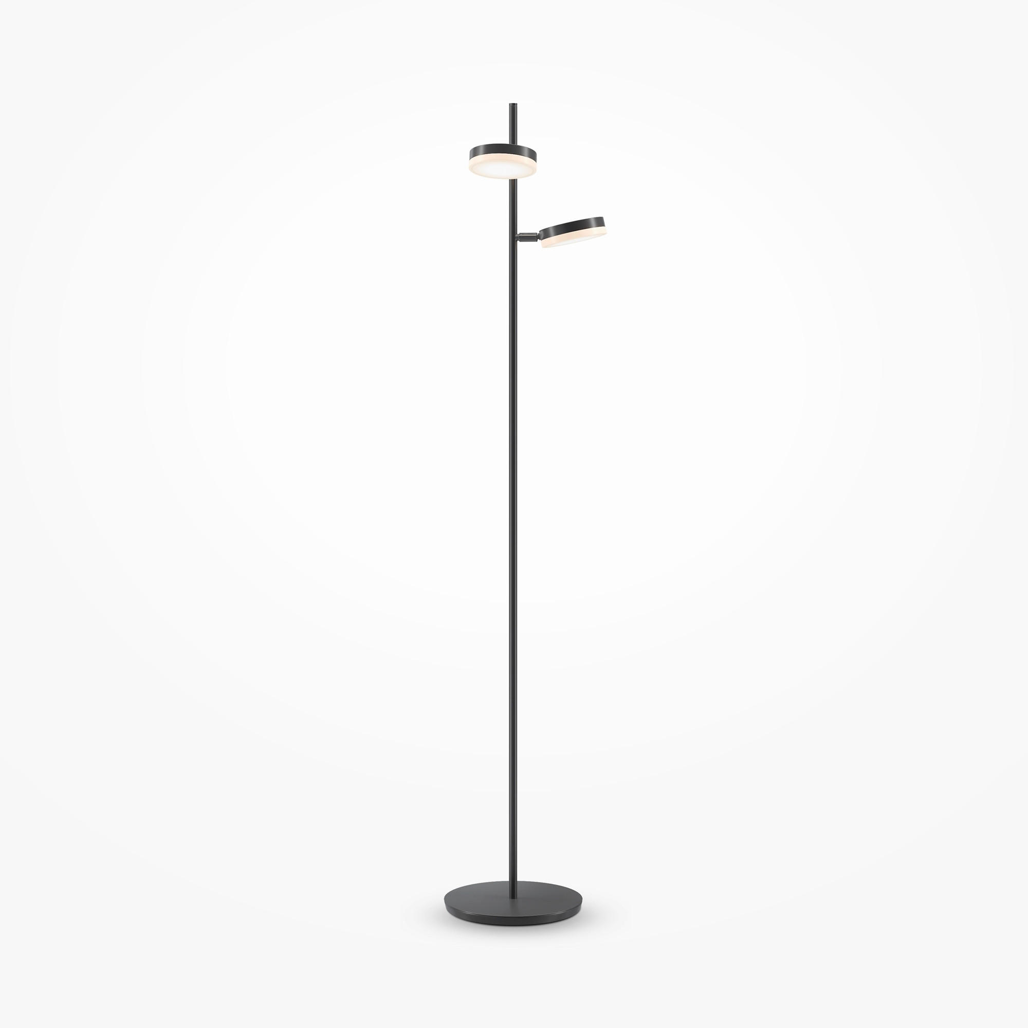 STEHLEUCHTE - Schwarz, Trend, Kunststoff/Metall (25/145cm) - MAYTONI
