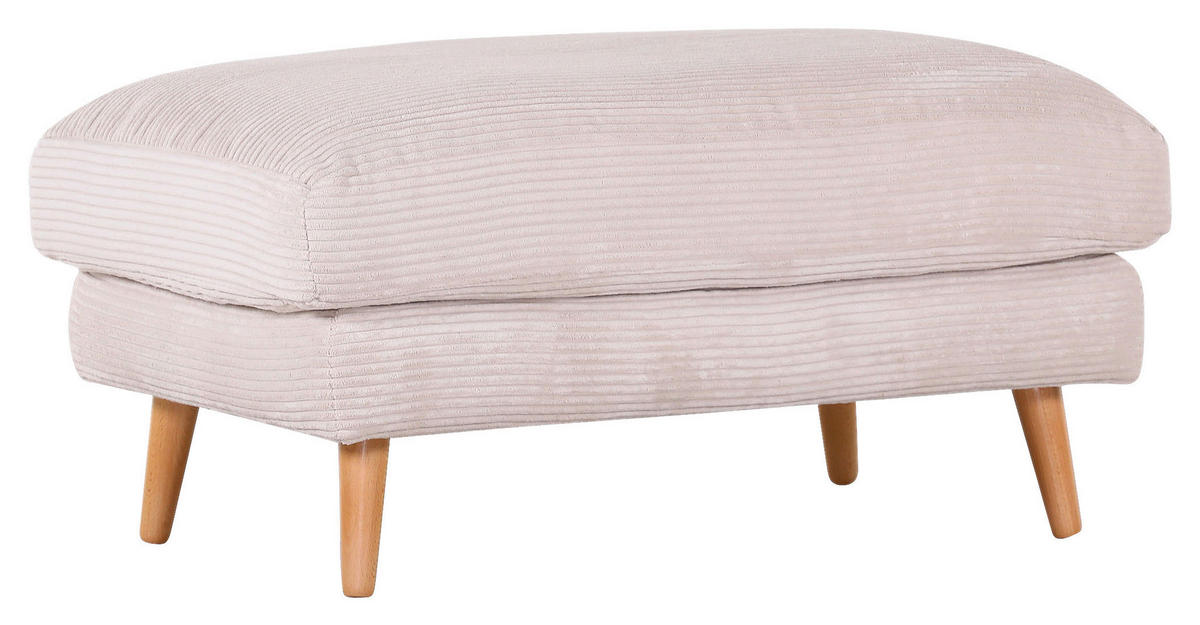 PALL i textil beige  - beige/naturfärgad, Romantik / Lanthus, trä/textil (100/50/63cm) - Livetastic