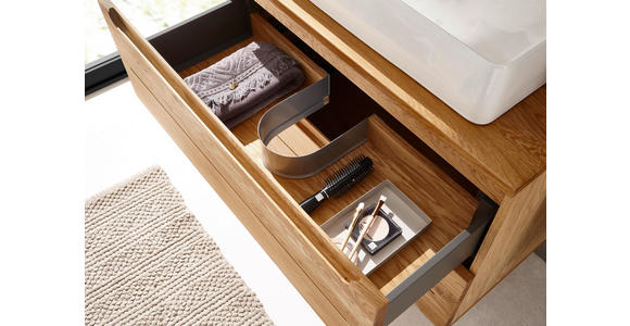 WASCHBECKENUNTERSCHRANK 100/54/46 cm  - Eichefarben, KONVENTIONELL, Holz/Holzwerkstoff (100/54/46cm) - Linea Natura