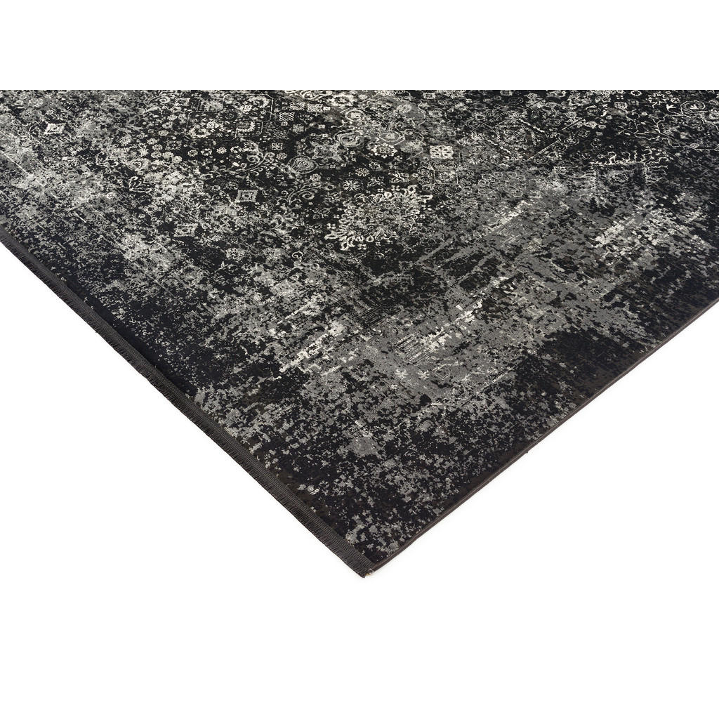 Thumbnail - Dieter Knoll Webteppich Calais, Grau, Schwarz, Textil, rechteckig, 200x250 cm, in verschiedenen Größen erhältlich, Teppi...