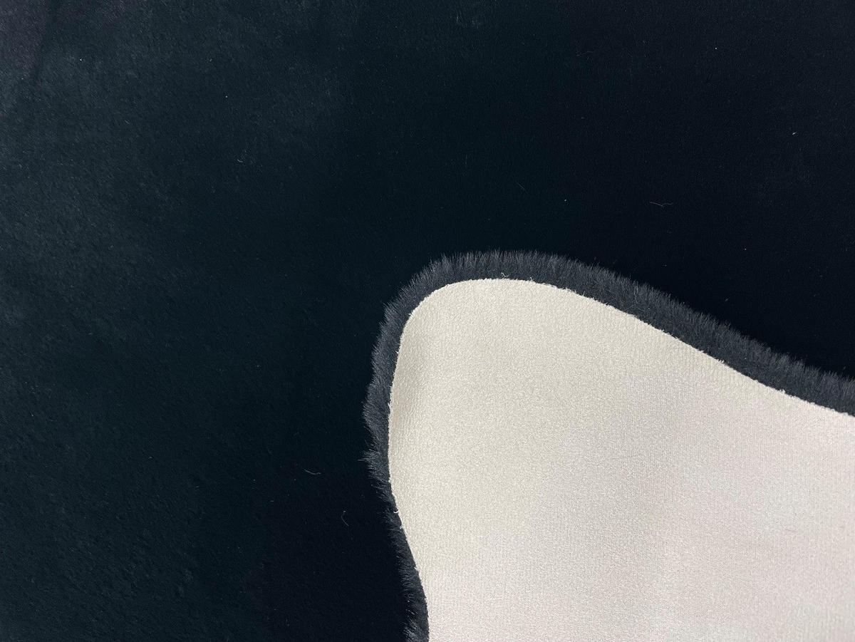KUNSTFELL 60/90 cm Schwarz  - Schwarz, KONVENTIONELL, Textil (60/90cm) - Novel