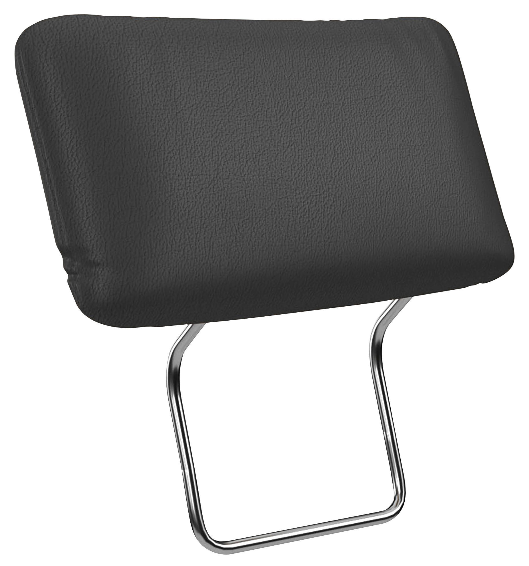KOPFSTÜTZE - Schwarz, MODERN, Leder (50/25/12cm) - Sit & More