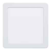 STROPNÉ LED SVIETIDLO, 16,6/16,6/2,6 cm - biela, Basics, kov/plast (16,6/16,6/2,6cm) - Eglo