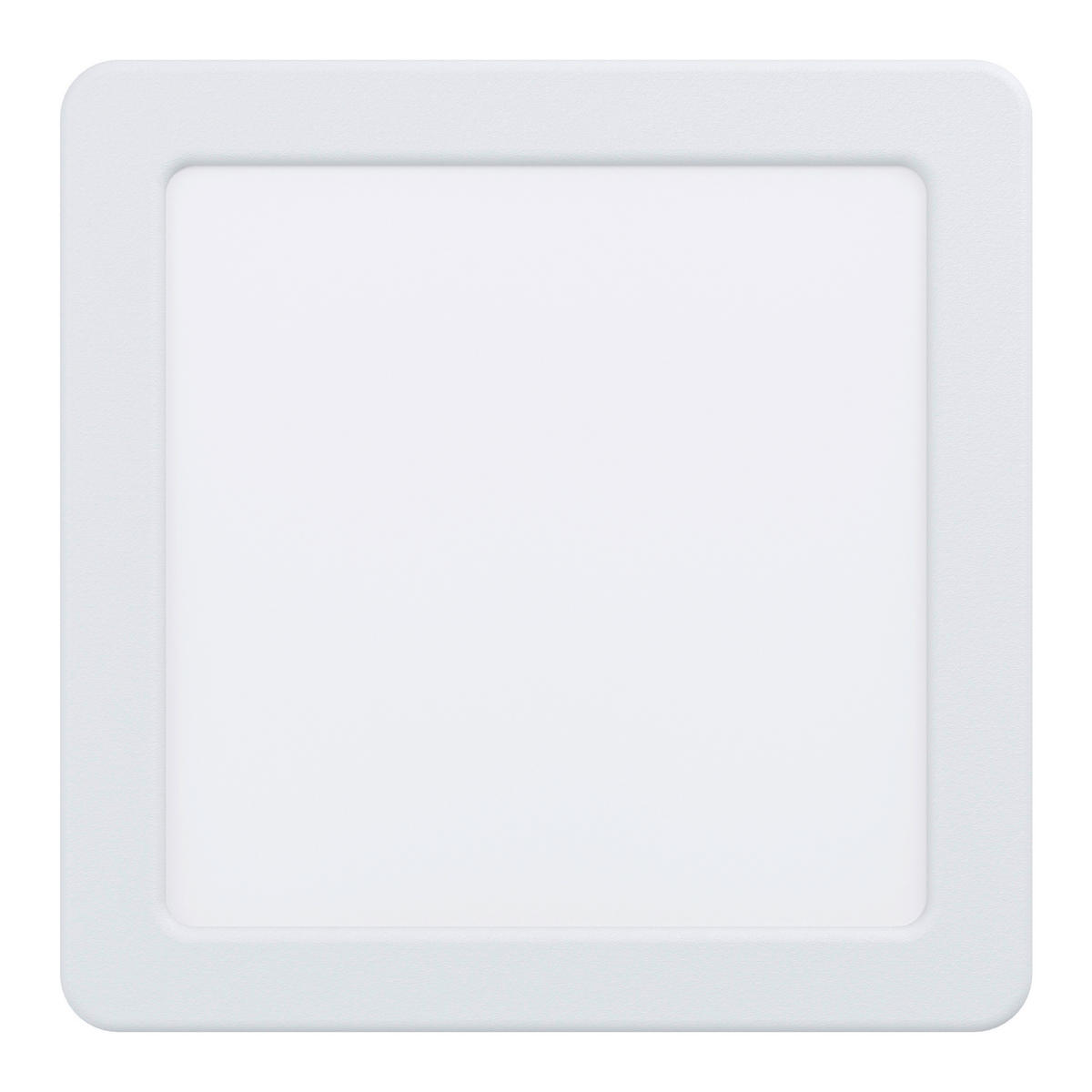 STROPNÉ LED SVIETIDLO, 16,6/16,6/2,6 cm - biela, Basics, kov/plast (16,6/16,6/2,6cm) - Eglo