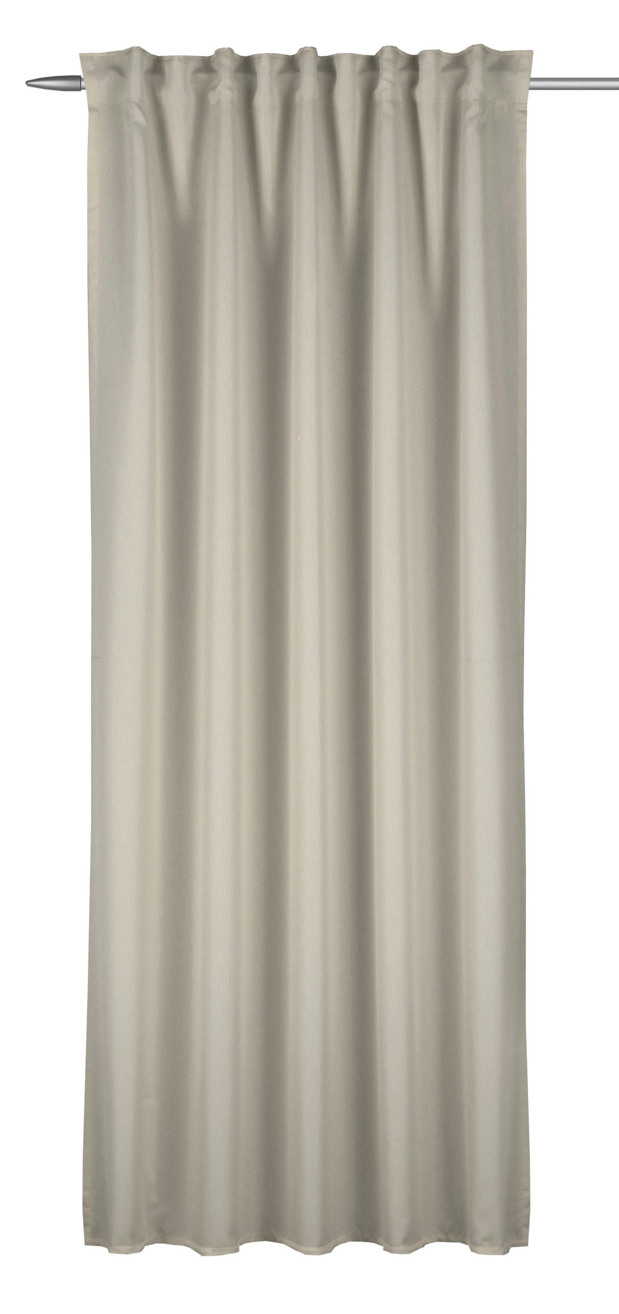 FERTIGVORHANG blickdicht  - Creme, Basics, Textil (135/245cm)