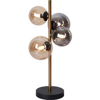 LED-TISCHLEUCHTE 23,7/19,3/48 cm   - Goldfarben/Bernsteinfarben, LIFESTYLE, Glas/Metall (23,7/19,3/48cm) - Dieter Knoll