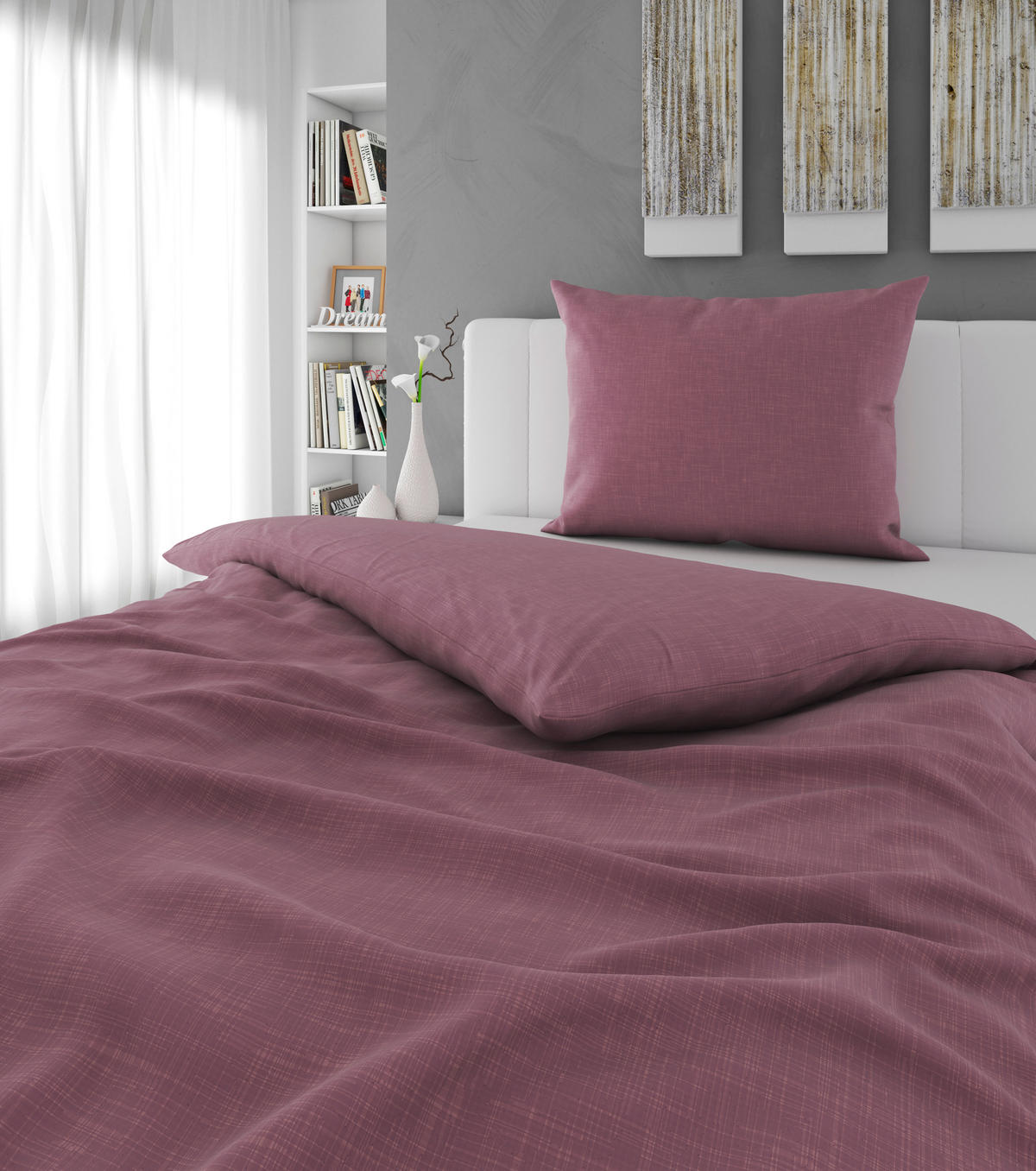 POVLEČENÍ, flanel, světle fialová, 140/200 cm - světle fialová, textil (140/200cm) - Esposa