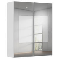 SCHWEBETÜRENSCHRANK 181/223/68 cm 2-türig Seidengrau  - Seidengrau, Design, Glas/Holzwerkstoff (181/223/68cm) - Xora