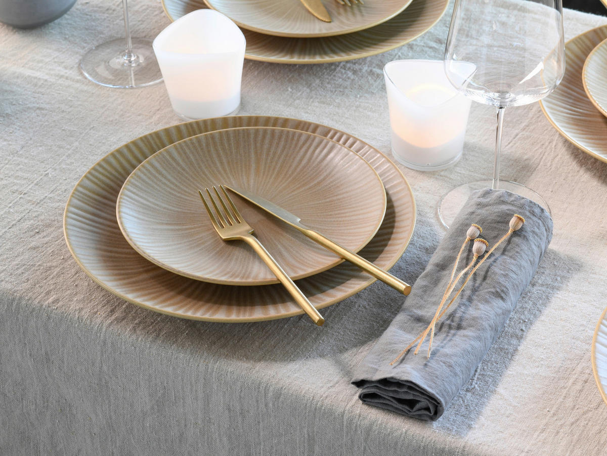 KOMBINOVANÝ SERVIS, 12-dielne, pórovina - piesková, Basics, keramika - Creatable