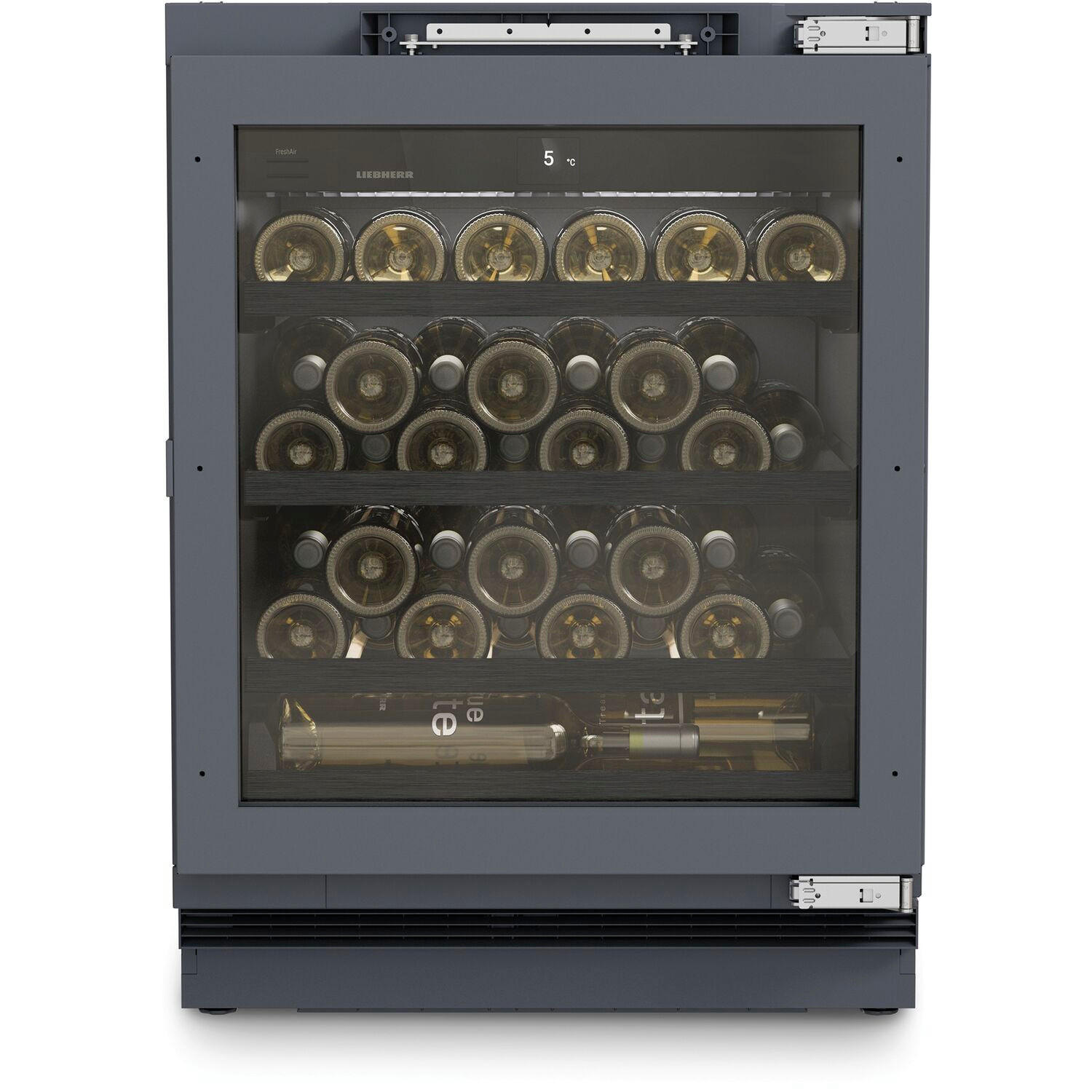 WEINKÜHLSCHRANK UWPRI 3661  - Schwarz, Basics, Glas/Metall (59,7/81,9/56,4cm) - Liebherr