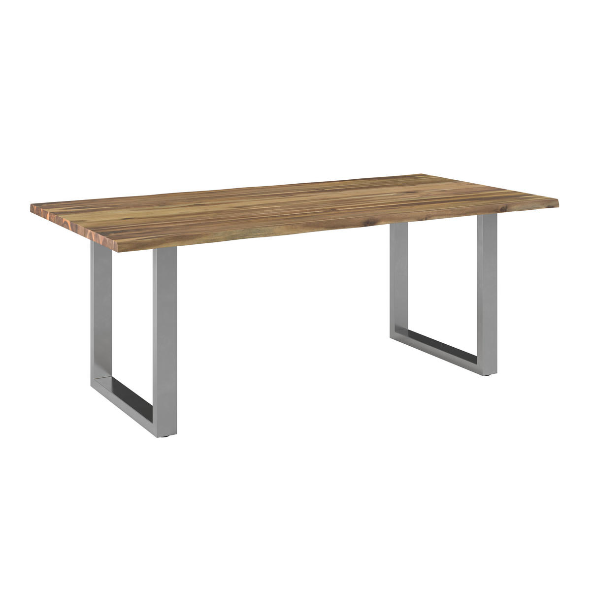 GARTENTISCH 200/100/76 cm Holz, Metall rechteckig  - Akaziefarben, MODERN, Holz/Metall (200/100/76cm) - Ambia Garden