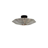 DECKENLEUCHTE GOOD&MOJO  Smart 65 cm  - Dunkelgrau, MODERN, Naturmaterialien (65cm) - Good & Mojo