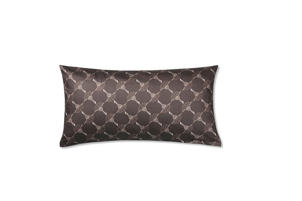 KOPFKISSENBEZUG Cornflower Double 40/80 cm  - Schwarz/Braun, Basics, Textil (40/80cm) - Joop!