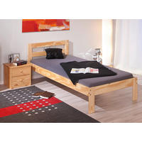 BETT 90/200 cm  in Naturfarben  - Naturfarben, Design, Holz (90/200cm) - MID.YOU