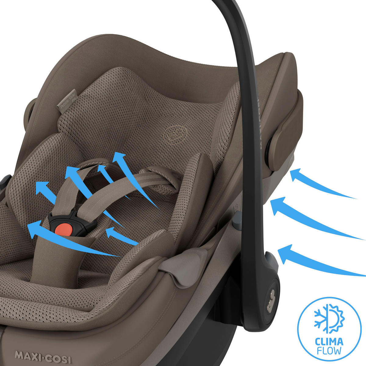 BABYSCHALE Pebble Slide Pro Oak Truffle   - Braun, Basics, Kunststoff/Textil (44/58/70cm) - Maxi-Cosi