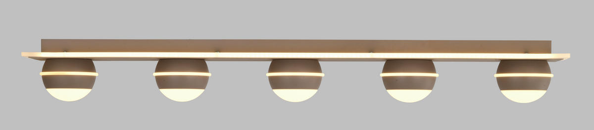 LED-DECKENLEUCHTE Biarritz 99/15/12,5 cm  - Schwarzchrom, Design, Kunststoff/Metall (99/15/12,5cm)