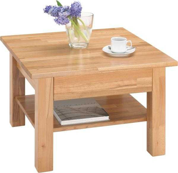 KONFERENČNÍ STOLEK, barvy buku, dřevo, 70/70/45 cm - barvy buku, Design, dřevo (70/70/45cm) - Linea Natura