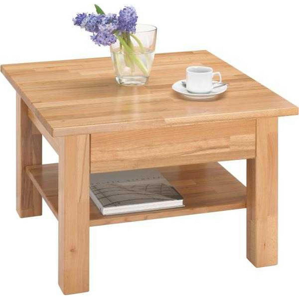 Linea Natura KONFERENČNÝ STOLÍK, farba buka, drevo, 70/70/45 cm