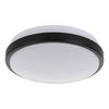 DECKENLEUCHTE 24,5/9 cm   - Schwarz/Weiß, Basics, Kunststoff/Metall (24,5/9cm) - Eglo