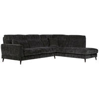 SOFFA i mörkgrå  - mörkgrå/mörkbrun, Klassisk, metall/trä (302/98/235/101cm) - Johann Jakob