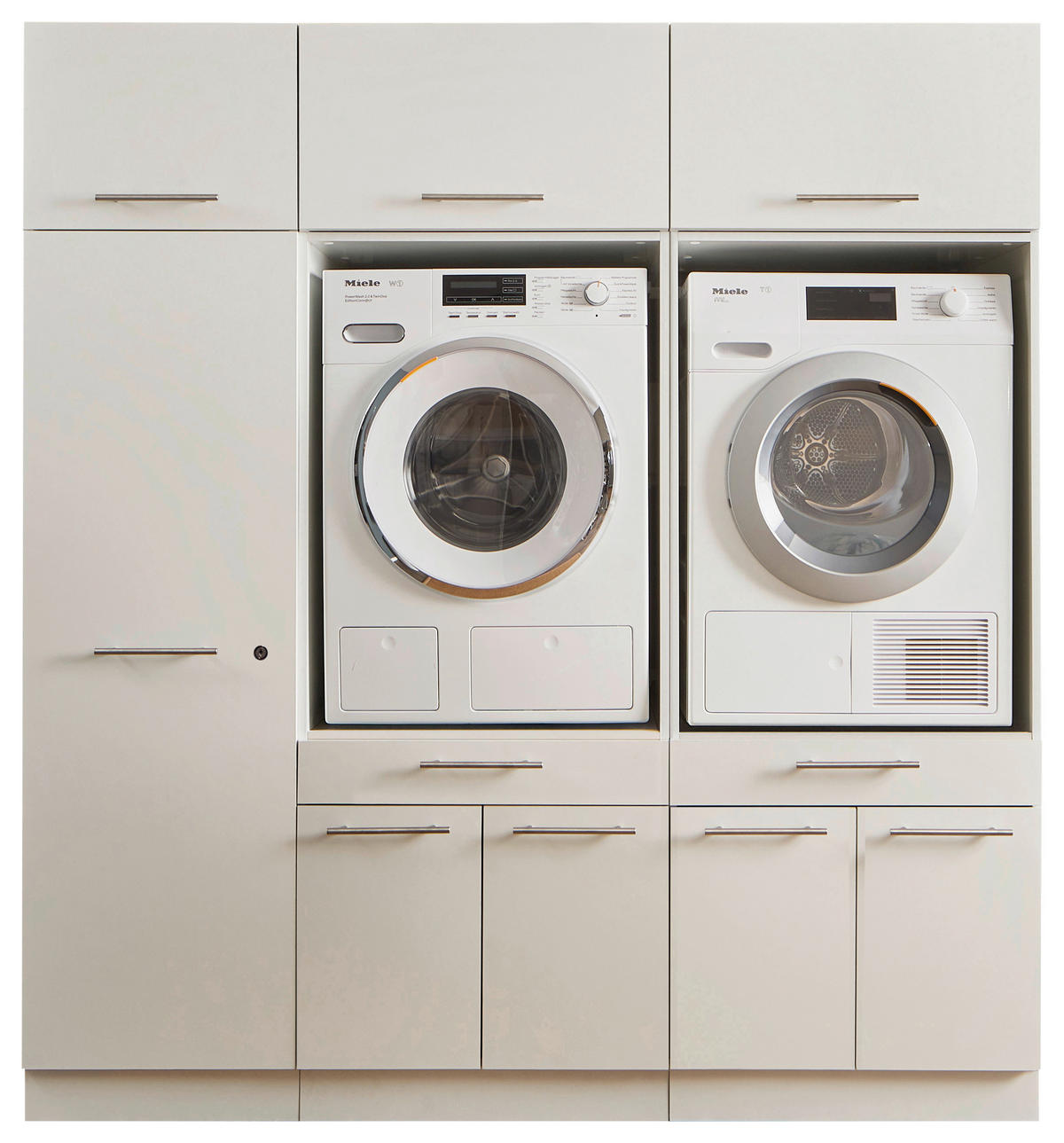 HAUSWIRTSCHAFTSRAUM 185/200/67,5 cm  in Weiß  - Weiß, Design, Holzwerkstoff (185/200/67,5cm)