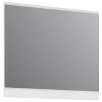 STENSKO OGLEDALO, 80/70/2 cm leseni material  - bela, Moderno, leseni material (80/70/2cm) - Voleo