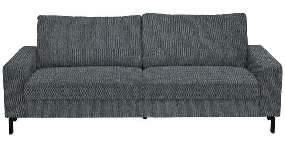 3-SITZER-SOFA  in Flachgewebe Anthrazit  - Anthrazit/Schwarz, Design, Textil/Metall (218/86/97cm) - Hom`in