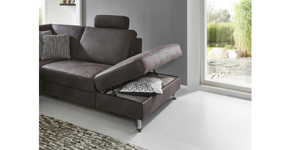 WOHNLANDSCHAFT in Textil Blau - Blau/Alufarben, Design, Textil/Metall (275/242cm) - Dieter Knoll