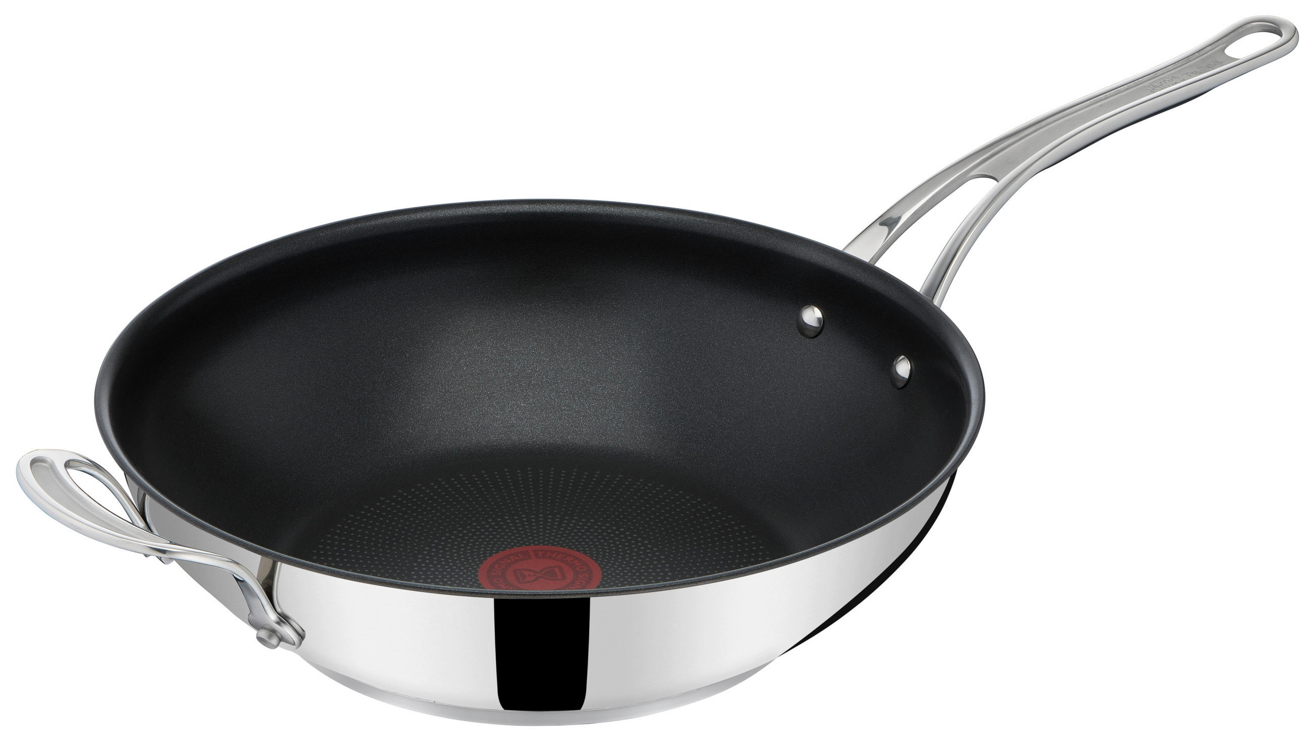 WOKPFANNE 30 cm  - Chromfarben, Design, Metall (30cm) - Technogel/Vive