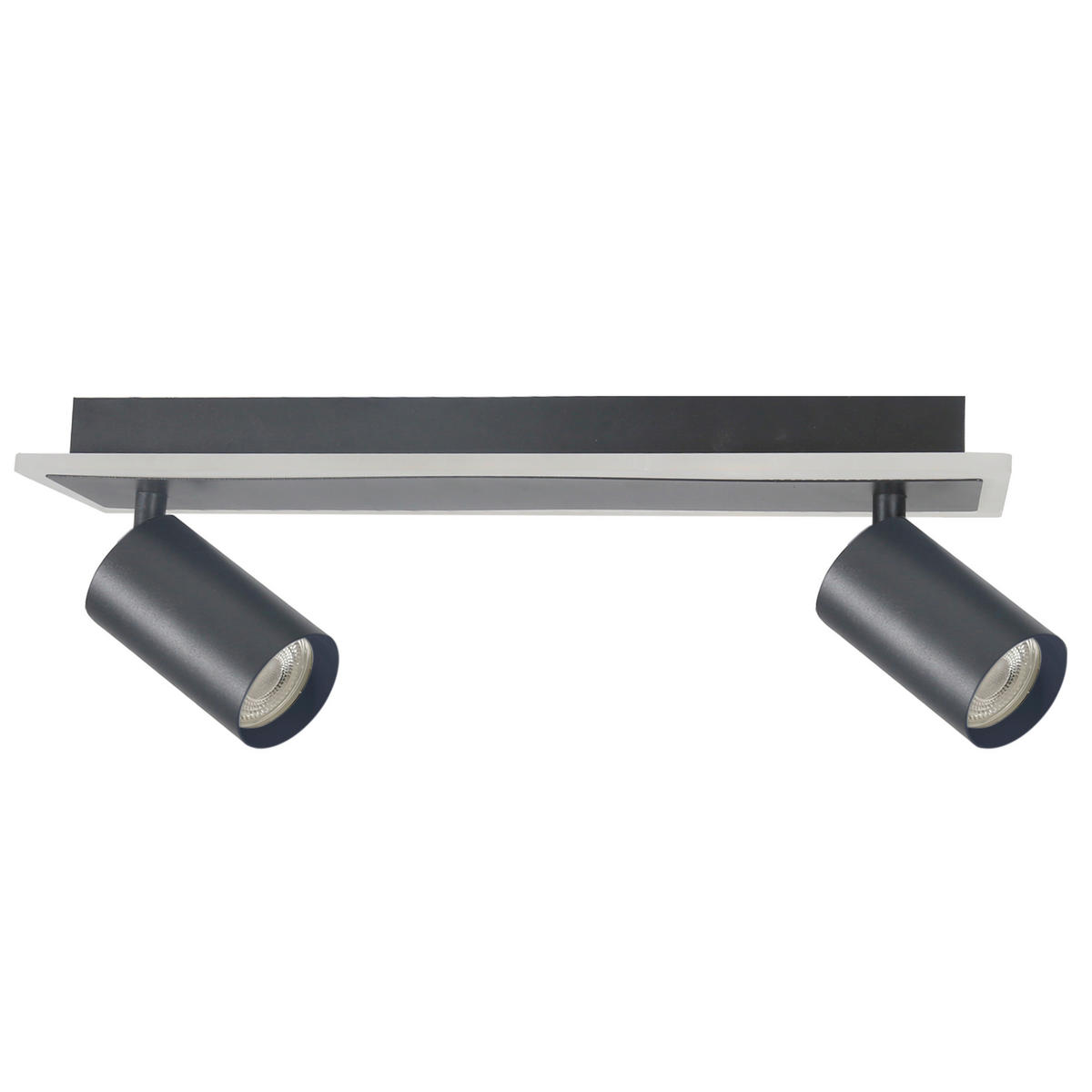 LED-DECKENSTRAHLER Parma  14/40/8 cm  - Schwarz, Design, Metall (14/40/8cm)